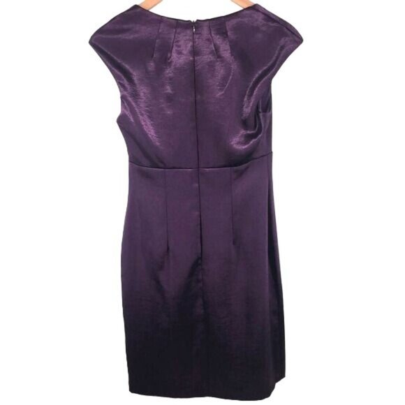 Connected Apparel Cap Sleeve Dress Size 6‎ Purple - Picture 3 of 5